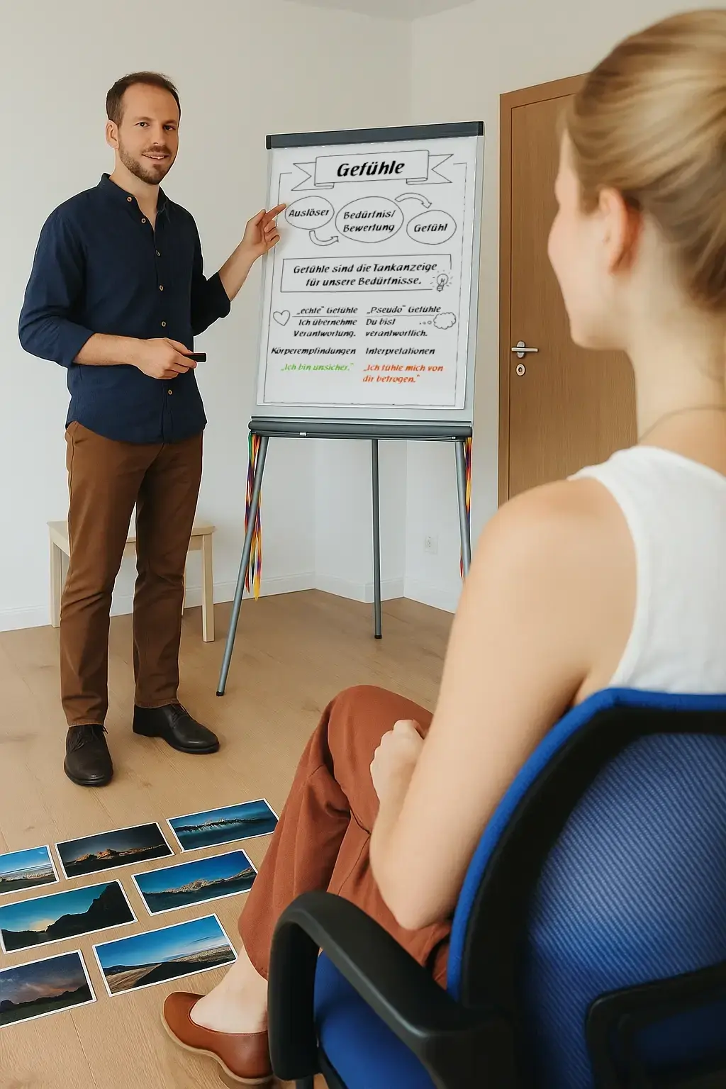 EIn Trainer erklärt Gefühle in der GFK 